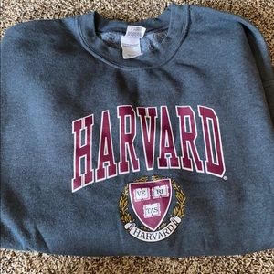 Vintage Harvard Gray Sweatshirt